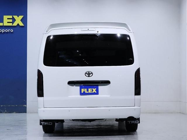 ハイエースバン ロングＧＬ　寒冷地仕様　インテリジェントクリアランスソナー　デジタルインナーミラー　ＰＶＭ　パールホワイト　パワースライドドア　フルフラット内装架装　アルミ　フロントスポイラー　ＬＥＤテール　ナビ　後席モニター（17枚目）