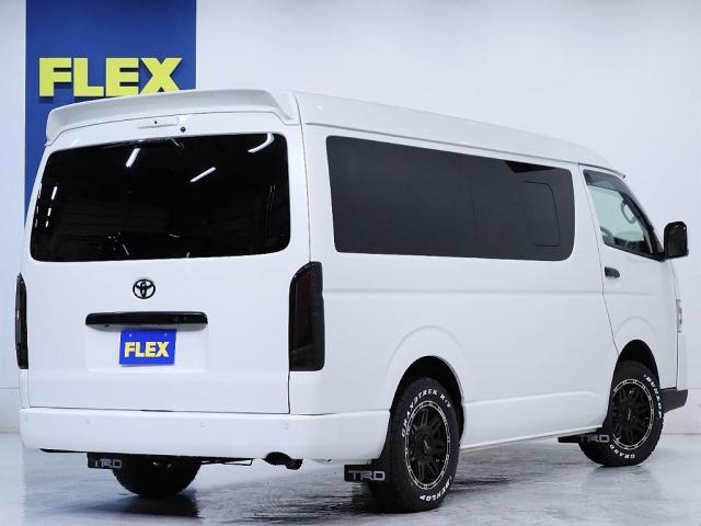 ハイエースバン ロングＧＬ　寒冷地仕様　インテリジェントクリアランスソナー　デジタルインナーミラー　ＰＶＭ　パールホワイト　パワースライドドア　フルフラット内装架装　アルミ　フロントスポイラー　ＬＥＤテール　ナビ　後席モニター（20枚目）