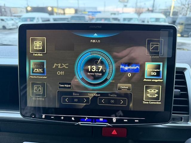 ハイエースワゴン ＧＬ　パールホワイト　デジタルインナー　インテリジェントクリアランスソナー　パノラミックビューモニター　寒冷地仕様　パワースライドドア　フローリング施工　ＢＩＧ－ＤＡ　オーバーフェンダ　アルミホイール（15枚目）