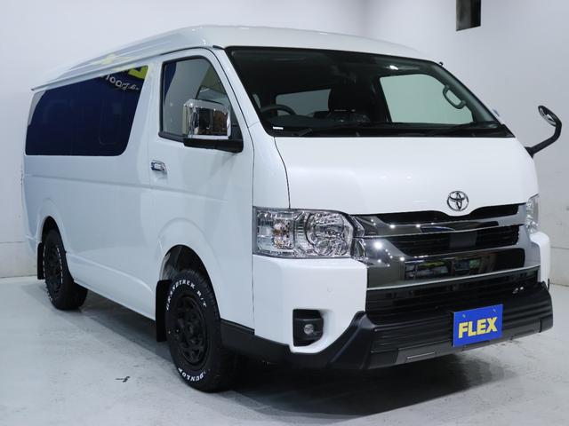 ハイエースワゴン ＧＬ　パールホワイト　デジタルインナー　インテリジェントクリアランスソナー　パノラミックビューモニター　寒冷地仕様　パワースライドドア　フローリング施工　ＢＩＧ－ＤＡ　オーバーフェンダ　アルミホイール（21枚目）