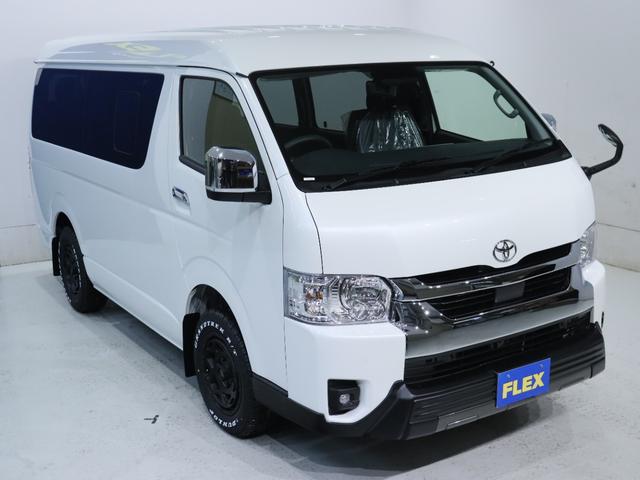 ハイエースワゴン ＧＬ　パールホワイト　デジタルインナー　インテリジェントクリアランスソナー　パノラミックビューモニター　寒冷地仕様　パワースライドドア　フローリング施工　ＢＩＧ－ＤＡ　オーバーフェンダ　アルミホイール（22枚目）