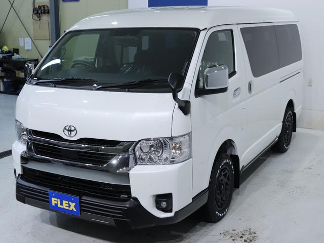 ハイエースワゴン ＧＬ　パールホワイト　デジタルインナー　インテリジェントクリアランスソナー　パノラミックビューモニター　寒冷地仕様　パワースライドドア　フローリング施工　ＢＩＧ－ＤＡ　オーバーフェンダ　アルミホイール（25枚目）