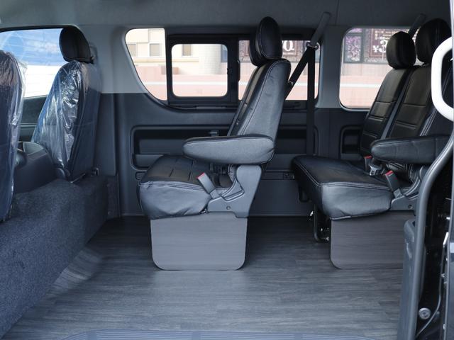 ハイエースワゴン ＧＬ　パールホワイト　デジタルインナー　インテリジェントクリアランスソナー　パノラミックビューモニター　寒冷地仕様　パワースライドドア　フローリング施工　ＢＩＧ－ＤＡ　オーバーフェンダ　アルミホイール（56枚目）