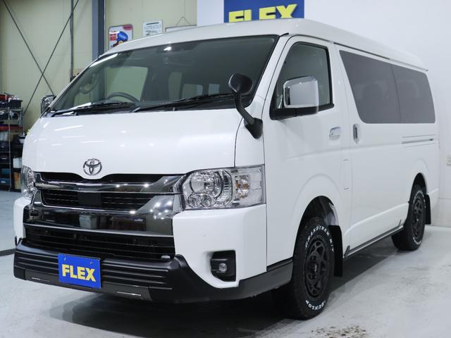 ハイエースワゴン ＧＬ　パールホワイト　デジタルインナー　インテリジェントクリアランスソナー　パノラミックビューモニター　寒冷地仕様　パワースライドドア　フローリング施工　ＢＩＧ－ＤＡ　オーバーフェンダ　アルミホイール（63枚目）