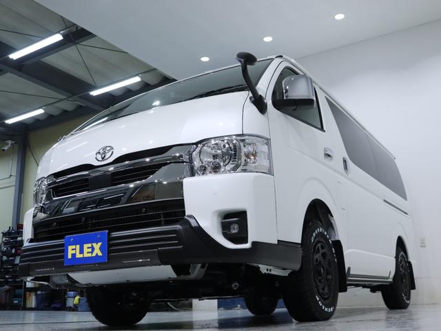 ハイエースワゴン ＧＬ　パールホワイト　デジタルインナー　インテリジェントクリアランスソナー　パノラミックビューモニター　寒冷地仕様　パワースライドドア　フローリング施工　ＢＩＧ－ＤＡ　オーバーフェンダ　アルミホイール（65枚目）