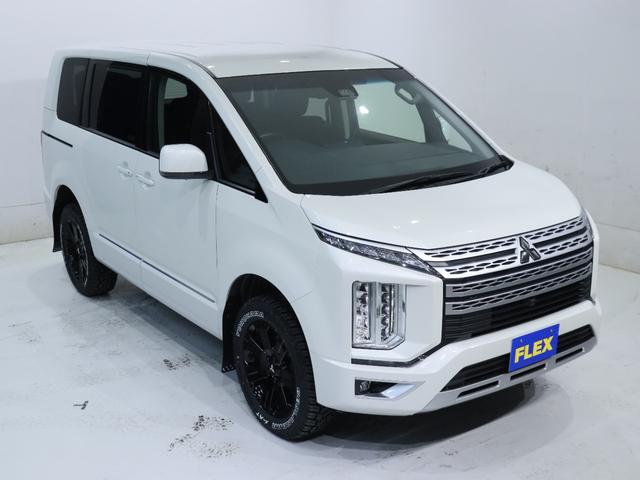 デリカＤ：５ Ｇ　パワーパッケージ　純正ブラック塗装アルミホイール　ＹＯＫＯＨＡＭＡ　ジオランダー１８インチタイヤ　１インチリフトアップ　クラシックブラウンシートカバー　ＡＬＰＩＮＥ　ＢＩＧ－Ｘ　ＥＴＣ　ＡＬＰＩＮＥ１０．０１フリップ（22枚目）