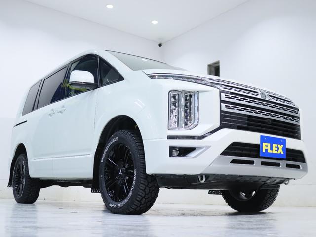 デリカＤ：５ Ｇ　パワーパッケージ　純正ブラック塗装アルミホイール　ＹＯＫＯＨＡＭＡ　ジオランダー１８インチタイヤ　１インチリフトアップ　クラシックブラウンシートカバー　ＡＬＰＩＮＥ　ＢＩＧ－Ｘ　ＥＴＣ　ＡＬＰＩＮＥ１０．０１フリップ（23枚目）