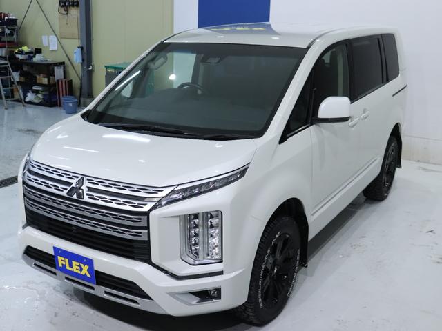 デリカＤ：５ Ｇ　パワーパッケージ　純正ブラック塗装アルミホイール　ＹＯＫＯＨＡＭＡ　ジオランダー１８インチタイヤ　１インチリフトアップ　クラシックブラウンシートカバー　ＡＬＰＩＮＥ　ＢＩＧ－Ｘ　ＥＴＣ　ＡＬＰＩＮＥ１０．０１フリップ（25枚目）