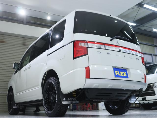 デリカＤ：５ Ｇ　パワーパッケージ　純正ブラック塗装アルミホイール　ＹＯＫＯＨＡＭＡ　ジオランダー１８インチタイヤ　１インチリフトアップ　クラシックブラウンシートカバー　ＡＬＰＩＮＥ　ＢＩＧ－Ｘ　ＥＴＣ　ＡＬＰＩＮＥ１０．０１フリップ（45枚目）