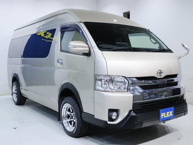 ハイエースワゴン グランドキャビン　Ｔ－Ｆｏｒｃｅスポイラー　オーバーフェンダー　ＸＲ－６　アルミホイール　オープンカントリー　フロントスタビライザー　リアスタビライザー　社外リーフスプリング　ショックアブソーバー　ＢＩＧ－Ｘナビ（21枚目）