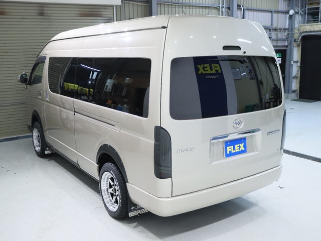 ハイエースワゴン グランドキャビン　Ｔ－Ｆｏｒｃｅスポイラー　オーバーフェンダー　ＸＲ－６　アルミホイール　オープンカントリー　フロントスタビライザー　リアスタビライザー　社外リーフスプリング　ショックアブソーバー　ＢＩＧ－Ｘナビ（43枚目）