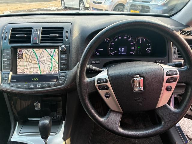 クラウン アスリートｉ－Ｆｏｕｒ　スペシャルナビＰ　車高調ローダウン　社外１８ＡＷ（11枚目）