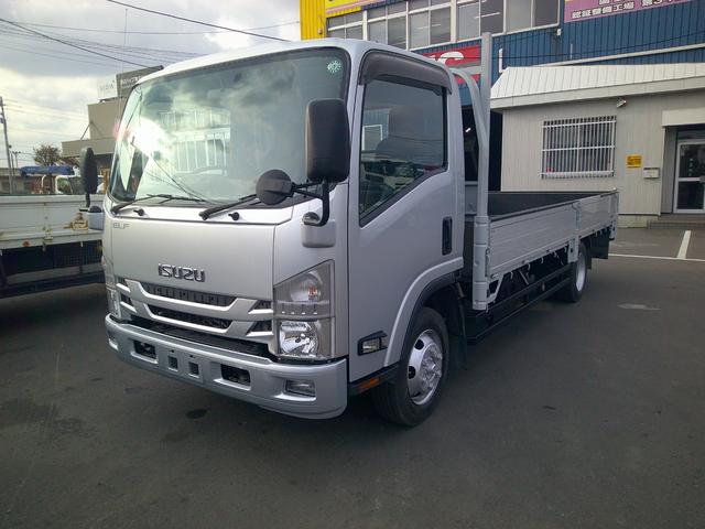 エルフトラック 3トン 4WD ワイド超ロング 平ボディ アルミあおり 荷台内寸長さ500センチ 幅207センチ 積載3000k(3枚目)