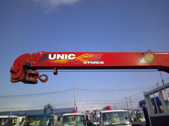 フォワード 4トン ロング 4段クレーン ユニック ラジコン 荷台内寸長さ540センチ 幅211センチ 積載2450k(10枚目)