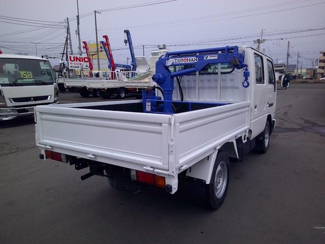 アトラストラック １トン　４ＷＤ　ダブルキャブ　２段ミニクレーン　クレーンリモコン　積載９５０ｋ　リアヒーター（7枚目）