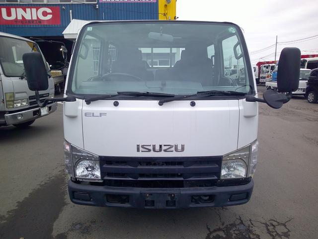 エルフトラック ２トン　４ＷＤ　ダブルキャブ　アーム式パワーゲート　ダブルタイヤ　４ナンバー　リアヒーター　積載１９００ｋ　車輌総重量４９６０ｋ（2枚目）