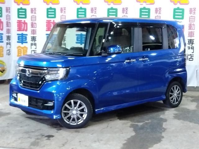 Ｎ－ＢＯＸカスタム Ｇ・ＥＸホンダセンシング　４ＷＤ　衝突軽減ブレーキ　片側パワースライドドア　ナビ＆ＴＶ　ブルートゥース　キーレスエントリー　ＥＴＣ　アイドリングストップ　ＬＥＤライト　バックモニター　スマートキー　車線逸脱防止　ＡＢＳ　ＥＳＣ（2枚目）
