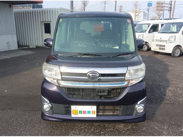 タント カスタムＲＳ　スマートセレクションＳＡ　ターボ　４ＷＤ　衝突軽減ブレーキ　両側パワースライドドア　スマートキー　ミラーヒーター　アイドリングストップ　ＬＥＤヘッドライト　社外アルミホイール　誤発進抑制装置　横滑り防止装置　ＡＢＳ（3枚目）