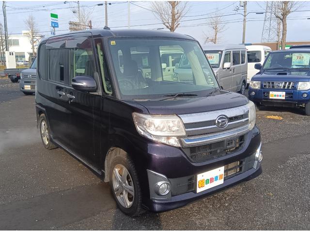 タント カスタムＲＳ　スマートセレクションＳＡ　ターボ　４ＷＤ　衝突軽減ブレーキ　両側パワースライドドア　スマートキー　ミラーヒーター　アイドリングストップ　ＬＥＤヘッドライト　社外アルミホイール　誤発進抑制装置　横滑り防止装置　ＡＢＳ（7枚目）