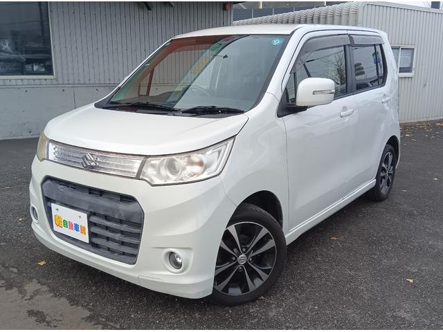 ワゴンＲスティングレー Ｔ　ターボ　４ＷＤ　バックカメラ　社外ナビＴＶ　ＥＴＣ　スマートキー　プッシュスタート　アイドリングストップ　ＨＩＤヘッドライト　純正アルミホイール　ＡＢＳ（6枚目）