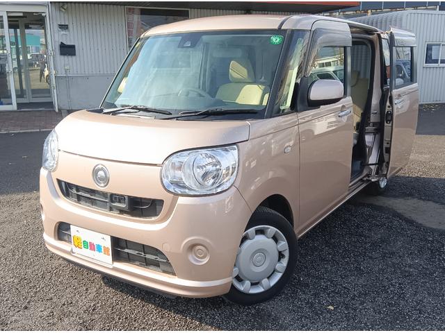 ムーヴキャンバス Ｘ　ＳＡＩＩ　４ＷＤ　衝突軽減ブレーキ　禁煙車　アイドリングストップ　スマートキー　プッシュスタート　ＣＤ　誤発進抑制装置　横滑り防止装置　ＡＢＳ（3枚目）