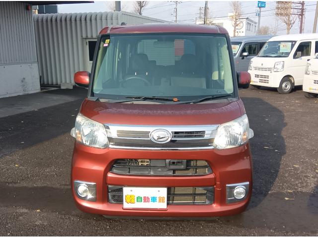 タント Ｘターボ　ＳＡ　純正ナビＴＶ・バックカメラ　４ＷＤ　衝突軽減ブレーキ　Ｂｌｕｅｔｏｏｔｈ　片側パワースライドドア　スマートキー　ＥＴＣ　ミラーヒーター　アイドリングストップ　横滑り防止装置　誤発進抑制装置　ＡＢＳ（2枚目）