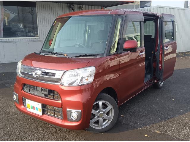 タント Ｘターボ　ＳＡ　純正ナビＴＶ・バックカメラ　４ＷＤ　衝突軽減ブレーキ　Ｂｌｕｅｔｏｏｔｈ　片側パワースライドドア　スマートキー　ＥＴＣ　ミラーヒーター　アイドリングストップ　横滑り防止装置　誤発進抑制装置　ＡＢＳ（6枚目）
