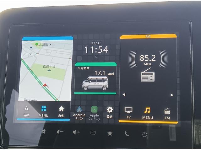 スペーシアカスタム ハイブリッドＸＳ　全方位モニター付純正ナビＴＶ　スズキコネクト　４ＷＤ　衝突軽減ブレーキ　Ｂｌｕｅｔｏｏｔｈ　バックカメラ　ドライブレコーダー　両側パワースライドドア　ＥＴＣ　シートヒーター　禁煙車　スマートキー（4枚目）