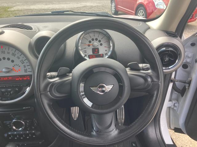 MINI クーパーS クロスオーバー オール4 4WD アルミホイール フォグランプ クリアランスソナー パドルシフト CD プッシュ式スタート ドライブレコーダー(24枚目)