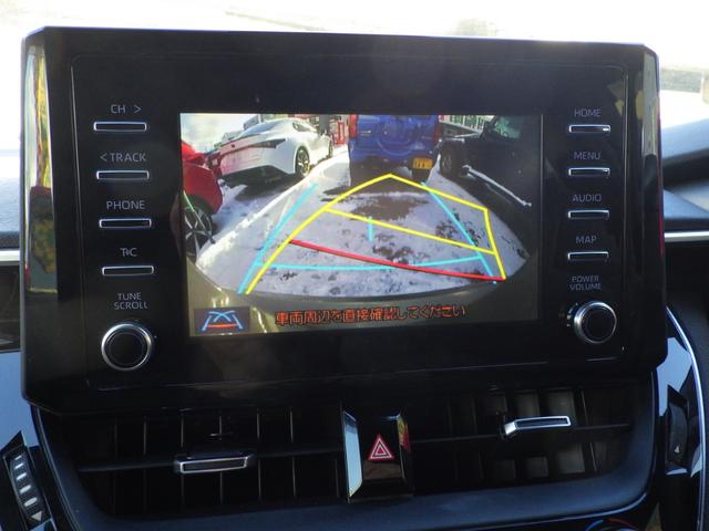 カローラスポーツ G X 4WD 寒冷地 インテリジェントクリアランスソナー 駐車支援ブレーキ バックガイドモニター 純正LEDフロントフォグランプ 予防安全/衝突軽減/操舵支援/車速追従/道路標識 スマホ連携ディスプレイオーディオ スマートキー バイザー ETC 夏冬タイヤ付(5枚目)