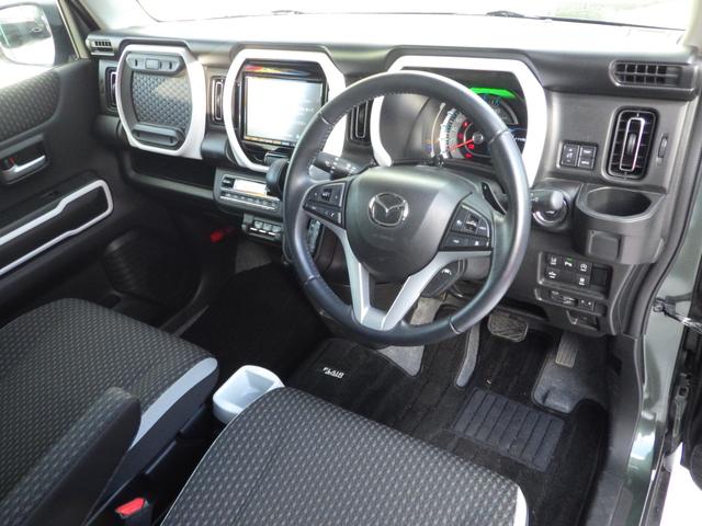 フレアクロスオーバー ハイブリッドXT ターボ 4WD オプション全方位モニター 8型パナソニックナビTV/USB/BT/DVD エンジンスターター ロッドホルダー 前席+ミラーヒーター ドラレコ ETC バイザー 夜間歩行者感知/衝突軽減/車線/車速追従/駐車ソナー 夏冬タイヤ付(3枚目)