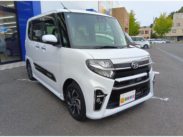 タント カスタムＸ　衝突軽減ブレーキ　Ｂｌｕｅｔｏｏｔｈ　バックカメラ　ドライブレコーダー　社外ナビ・ＴＶ　両側パワースライドドア　アイドリングＳＴＯＰ　スマートキー　横滑り防止装置　ＬＥＤヘッドライト　純正アルミ（3枚目）