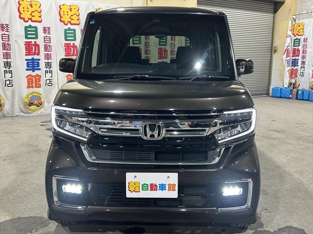 N-BOXカスタム L 後期型・ワンセグTV・バックカメラ・両側パワースライドドア・シートミラーヒーター・社外アルミホイール・衝突軽減ブレーキ・誤発進抑制装置・横滑り防止装置・サイドエアバック・カーテンエアバック・4WD(9枚目)