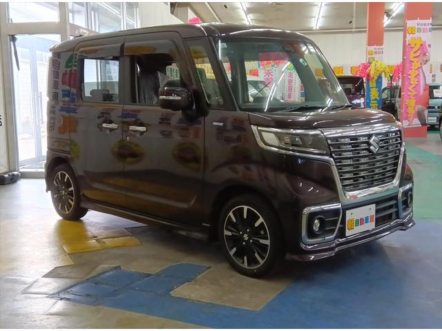 スペーシアカスタム ハイブリッドＸＳターボ　４ＷＤ　衝突軽減ブレーキ　両側パワースライド　シートヒーター　横滑り防止装置　ＬＥＤヘッドライト　スマートキー（8枚目）