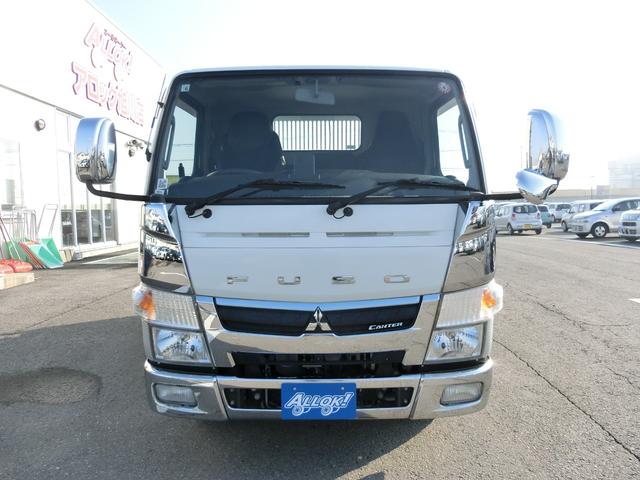 キャンター 全低床ダンプ　カスタム　３ｔ　Ｆ５　内寸　長さ３０５ｃｍ　幅１５９ｃｍ　高さ３７ｃｍ　フルセグメモリーナビ　レーンアシスト　キーレス　ＣＤ　ＵＳＢ　Ｂｌｕｅｔｏｏｔｈ　メッキバンパーグリルコーナーパネルサイドミラー（2枚目）