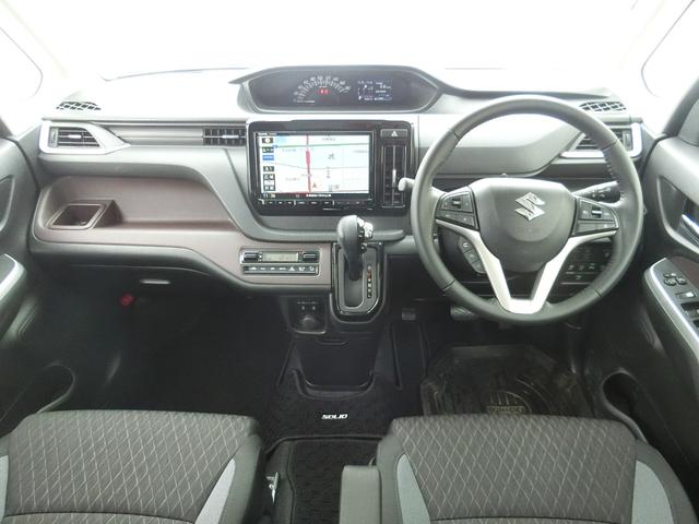 ソリオバンディット ハイブリッドＭＶ　４ＷＤ　純正１０インチフルセグナビ　全方位モニター　前後ドラレコ　ＬＥＤヘッド・フォグ　ＥＴＣ　クリアランスソナー　オートクルコン　シートヒーター　衝突被害軽減システム　両側電動スライドドア（2枚目）