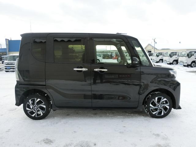 タント カスタムＸ　４ＷＤ　両側電動スライドドア　クリアランスソナー　衝突被害軽減システム　オートライト　ＬＥＤヘッドフォグランプ　サイドエアバッグ　スマートキー　ブレーキホールド　シートヒーター　ベンチシート（14枚目）