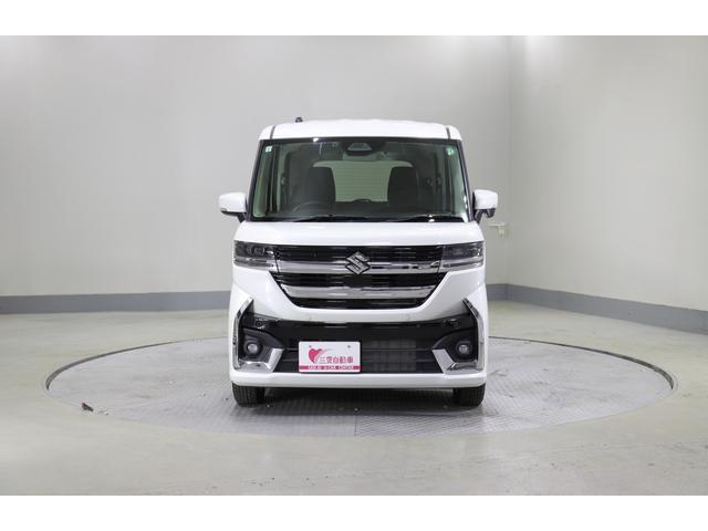 スペーシアカスタム ハイブリッドGS 4WD レンタアップ 社外ナビ フルセグTV ETC 衝突軽減サポート Iストップ 片側パワスラ シートH Hミラー ステコン クルコン ブレーキH レーンアシスト コーナーセンサー LED 純正AW(7枚目)