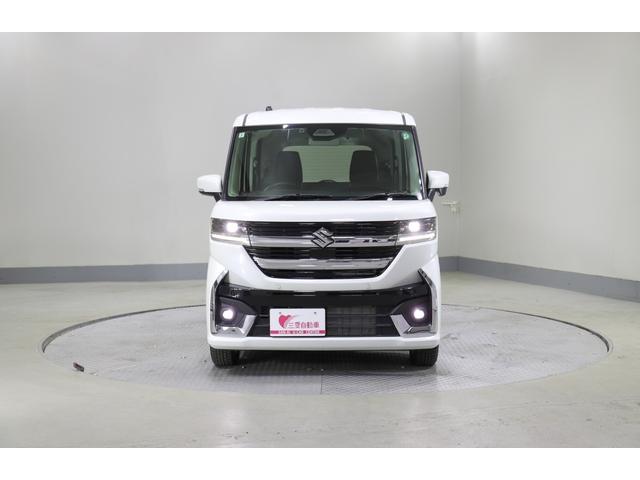 スペーシアカスタム ハイブリッドGS 4WD レンタアップ 社外ナビ フルセグTV ETC 衝突軽減サポート Iストップ 片側パワスラ シートH Hミラー ステコン クルコン ブレーキH レーンアシスト コーナーセンサー LED 純正AW(10枚目)