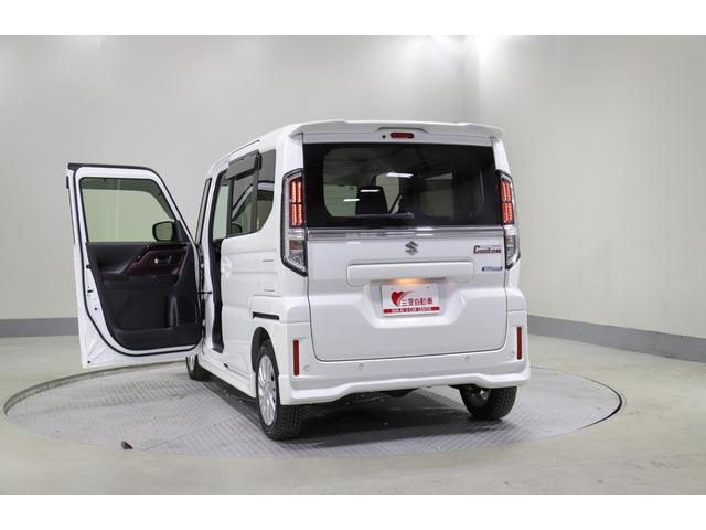 スペーシアカスタム ハイブリッドGS 4WD レンタアップ 社外ナビ フルセグTV ETC 衝突軽減サポート Iストップ 片側パワスラ シートH Hミラー ステコン クルコン ブレーキH レーンアシスト コーナーセンサー LED 純正AW(23枚目)