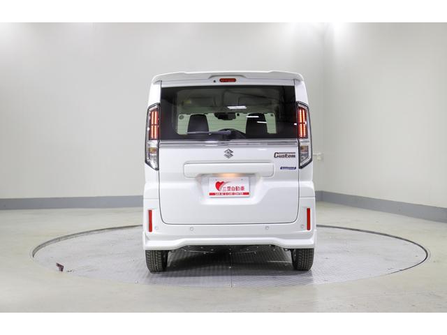 スペーシアカスタム ハイブリッドGS 4WD レンタアップ 社外ナビ フルセグTV ETC 衝突軽減サポート Iストップ 片側パワスラ シートH Hミラー ステコン クルコン ブレーキH レーンアシスト コーナーセンサー LED 純正AW(29枚目)