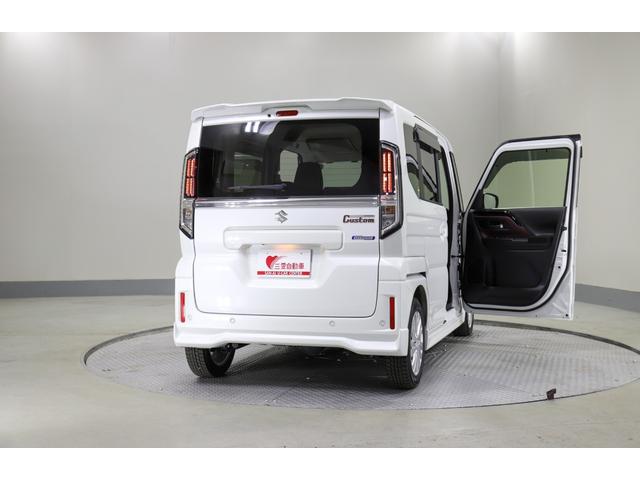 スペーシアカスタム ハイブリッドGS 4WD レンタアップ 社外ナビ フルセグTV ETC 衝突軽減サポート Iストップ 片側パワスラ シートH Hミラー ステコン クルコン ブレーキH レーンアシスト コーナーセンサー LED 純正AW(37枚目)