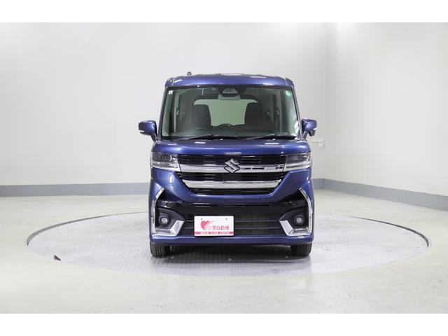 スペーシアカスタム ハイブリッドGS 4WD レンタアップ 社外ナビ フルセグTV ETC 衝突軽減サポート Iストップ 片側パワスラ シートH Hミラー ステコン クルコン ブレーキH レーンアシスト コーナーセンサー LED 純正AW(7枚目)