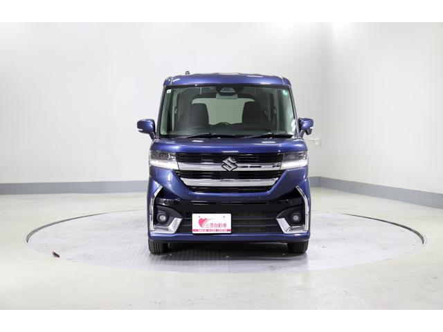 スペーシアカスタム ハイブリッドGS 4WD レンタアップ 社外ナビ フルセグTV ETC 衝突軽減サポート Iストップ 片側パワスラ シートH Hミラー ステコン クルコン ブレーキH レーンアシスト コーナーセンサー LED 純正AW(8枚目)