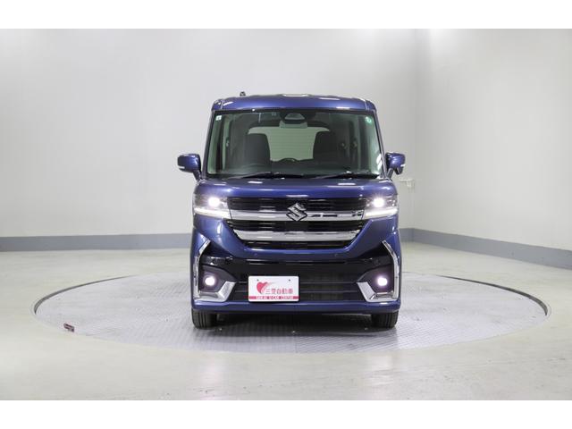スペーシアカスタム ハイブリッドGS 4WD レンタアップ 社外ナビ フルセグTV ETC 衝突軽減サポート Iストップ 片側パワスラ シートH Hミラー ステコン クルコン ブレーキH レーンアシスト コーナーセンサー LED 純正AW(10枚目)
