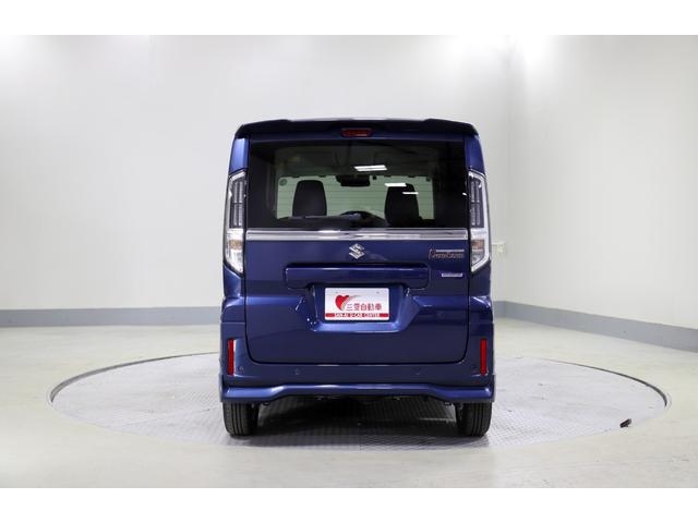 スペーシアカスタム ハイブリッドGS 4WD レンタアップ 社外ナビ フルセグTV ETC 衝突軽減サポート Iストップ 片側パワスラ シートH Hミラー ステコン クルコン ブレーキH レーンアシスト コーナーセンサー LED 純正AW(28枚目)
