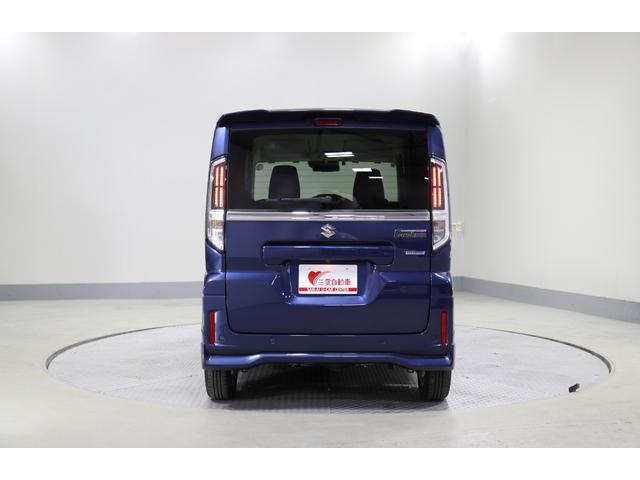 スペーシアカスタム ハイブリッドGS 4WD レンタアップ 社外ナビ フルセグTV ETC 衝突軽減サポート Iストップ 片側パワスラ シートH Hミラー ステコン クルコン ブレーキH レーンアシスト コーナーセンサー LED 純正AW(29枚目)