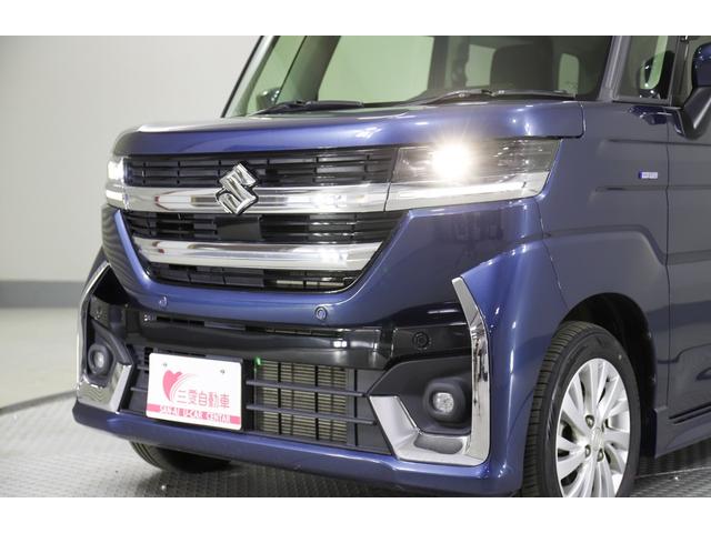 スペーシアカスタム ハイブリッドGS 4WD レンタアップ 社外ナビ フルセグTV ETC 衝突軽減サポート Iストップ 片側パワスラ シートH Hミラー ステコン クルコン ブレーキH レーンアシスト コーナーセンサー LED 純正AW(50枚目)