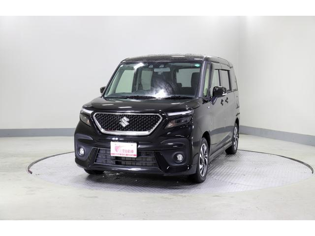 ソリオバンディット ハイブリッドMV 4WD レンタアップ 社外ナビ バックカメラ ETC 両側パワスラ 衝突軽減サポート Iストップ レーンアシスト Hミラー シートH ステコン クルコン コーナーセンサー LED 純正AW(11枚目)