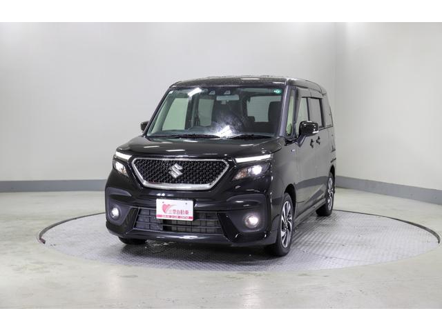 ソリオバンディット ハイブリッドMV 4WD レンタアップ 社外ナビ バックカメラ ETC 両側パワスラ 衝突軽減サポート Iストップ レーンアシスト Hミラー シートH ステコン クルコン コーナーセンサー LED 純正AW(14枚目)